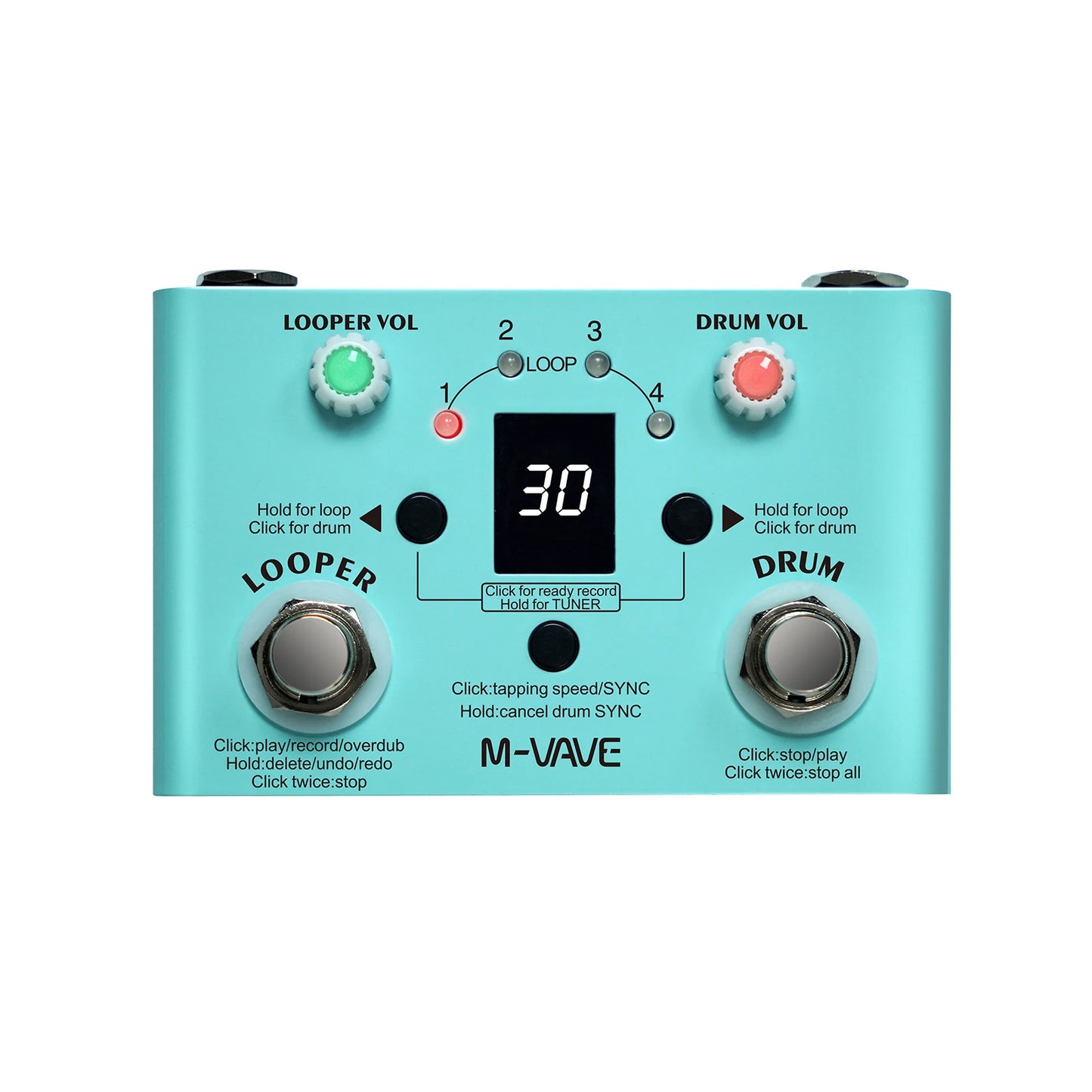 M-VAVE LOOPER E DRUM MACHINE