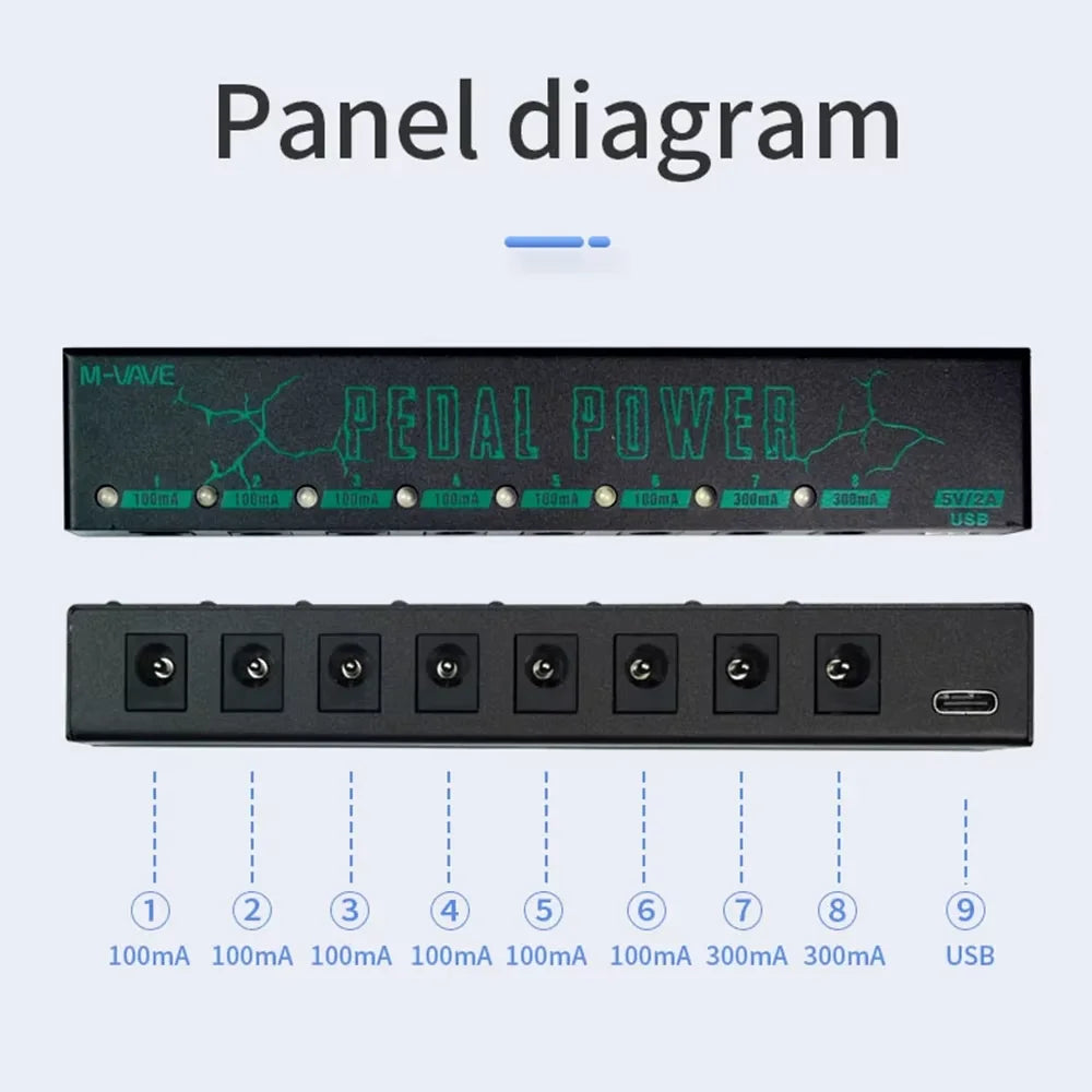 M-VAVE ISOLATED POWER - 8 SAÍDAS ISOLADAS – ALIMENTAÇÃO USB